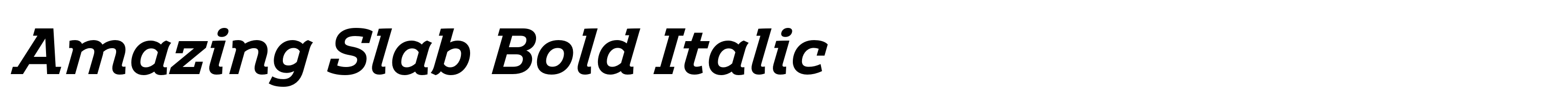 Amazing Slab Bold Italic